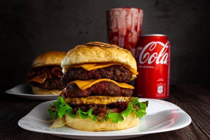 Chopt smash burger with double patty and house sauce